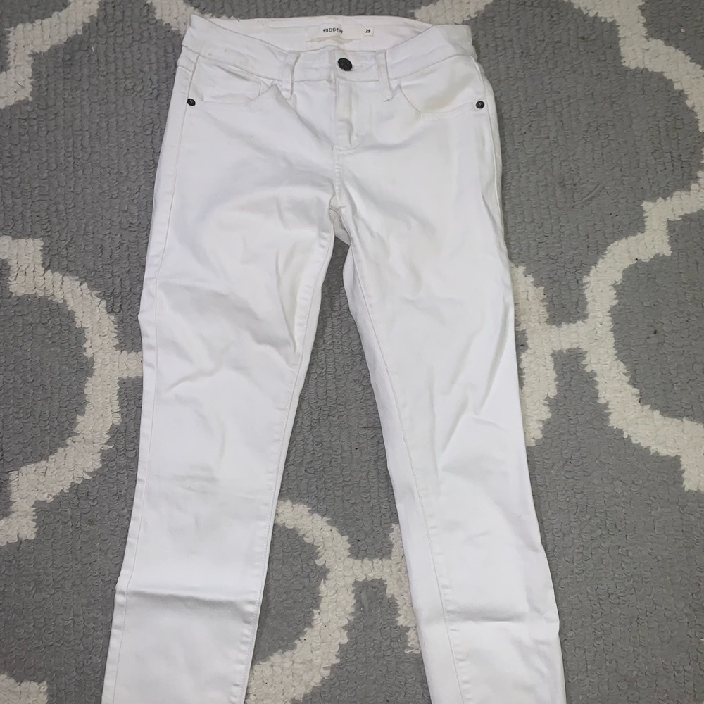 Hidden white skinny jeans